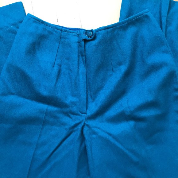 Vintage Pendleton wool wide-leg dress pants, 11-12 - Picture 2 of 5